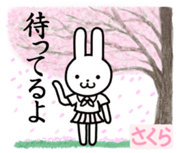 Sakura name sticker. sticker #13630260