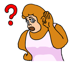 A funny gorilla's sticker sticker #13630598