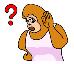 A funny gorilla's sticker sticker #13630598