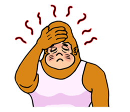 A funny gorilla's sticker sticker #13630600