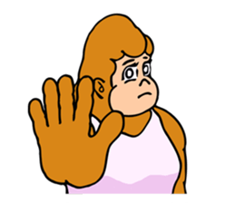 A funny gorilla's sticker sticker #13630603