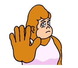 A funny gorilla's sticker sticker #13630603