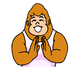 A funny gorilla's sticker sticker #13630618