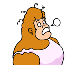 A funny gorilla's sticker sticker #13630630