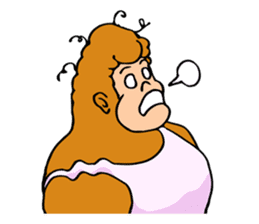 A funny gorilla's sticker sticker #13630630