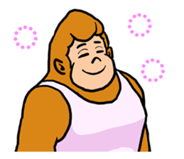 A funny gorilla's sticker sticker #13630634