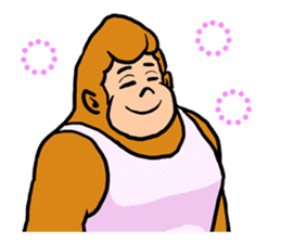 A funny gorilla's sticker sticker #13630634