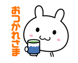 The rabbit which moves intensely sticker #13632155