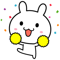 The rabbit which moves intensely