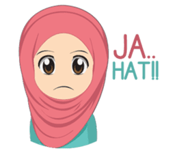 Cute sister hijab sticker #13632961