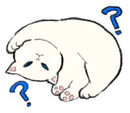 White Cat MOCHI sticker #13632982