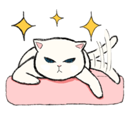 White Cat MOCHI sticker #13632983