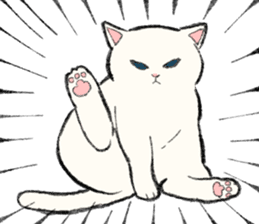 White Cat MOCHI sticker #13632985