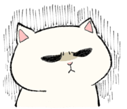 White Cat MOCHI sticker #13632994