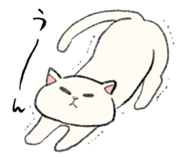 White Cat MOCHI sticker #13633014