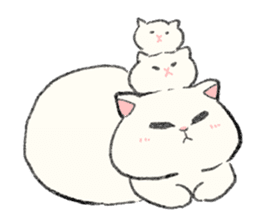 White Cat MOCHI sticker #13633020