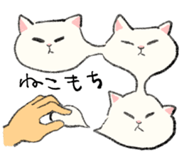 White Cat MOCHI sticker #13633021