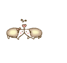 Cute hedgehog of animation sticker #13633353