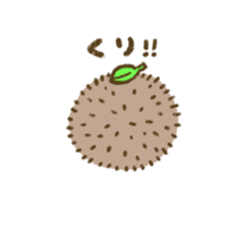 Cute hedgehog of animation sticker #13633356
