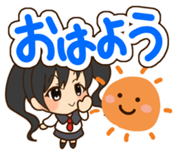 Girl like cat sticker #13633582