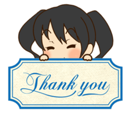 Girl like cat sticker #13633586