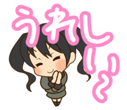 Girl like cat sticker #13633588