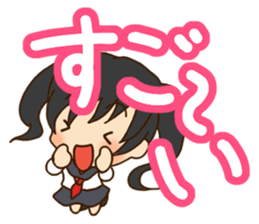 Girl like cat sticker #13633589