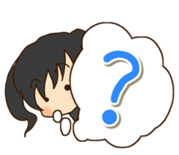 Girl like cat sticker #13633600