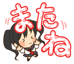 Girl like cat sticker #13633612