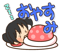 Girl like cat sticker #13633613