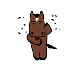 Q horse 2 sticker #13633701