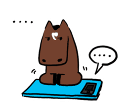 Q horse 2 sticker #13633716