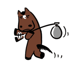 Q horse 2 sticker #13633732