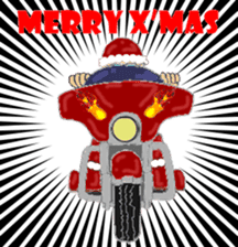 I LOVE American Motorcycle!! X'mas ver. sticker #13634070