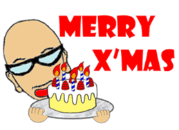 I LOVE American Motorcycle!! X'mas ver. sticker #13634073