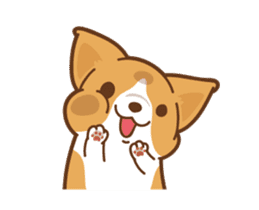 Corgi Dog Kaka - animated sticker vol. 1 sticker #13634543