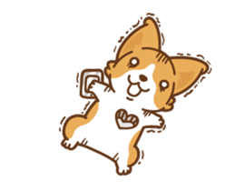 Corgi Dog Kaka - animated sticker vol. 1 sticker #13634555