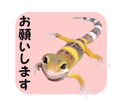 Leopard Gecko of taking a picture sticker #13634730