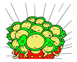 Edamame man one day move 1 sticker #13634770