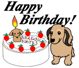 Miniature Dachshund LEO sticker #13634854