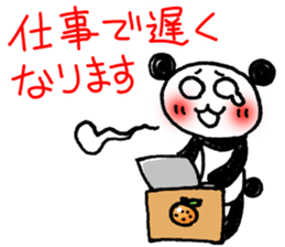 Hand-painted panda 11 sticker #13635130