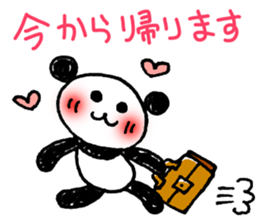 Hand-painted panda 11 sticker #13635133