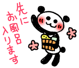 Hand-painted panda 11 sticker #13635136