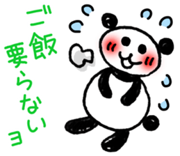 Hand-painted panda 11 sticker #13635139