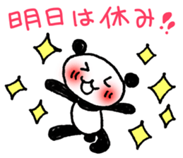 Hand-painted panda 11 sticker #13635144