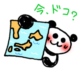 Hand-painted panda 11 sticker #13635153