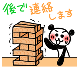 Hand-painted panda 11 sticker #13635163