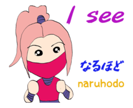 White ninja "ninnosuke"3 Animated sticker #13635625