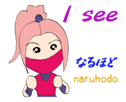 White ninja "ninnosuke"3 Animated sticker #13635625