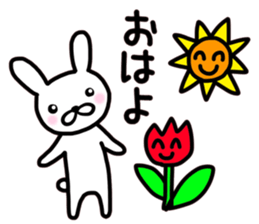 White rabbit Part of the day-to-day sticker #13635943